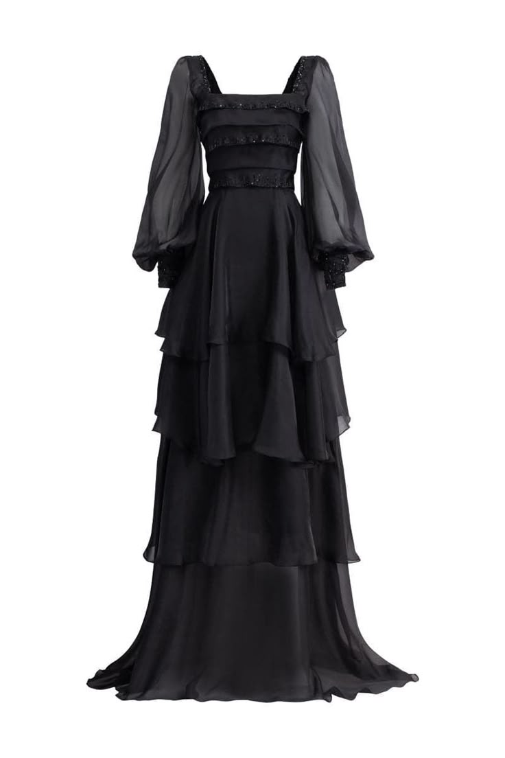 Black layers dress